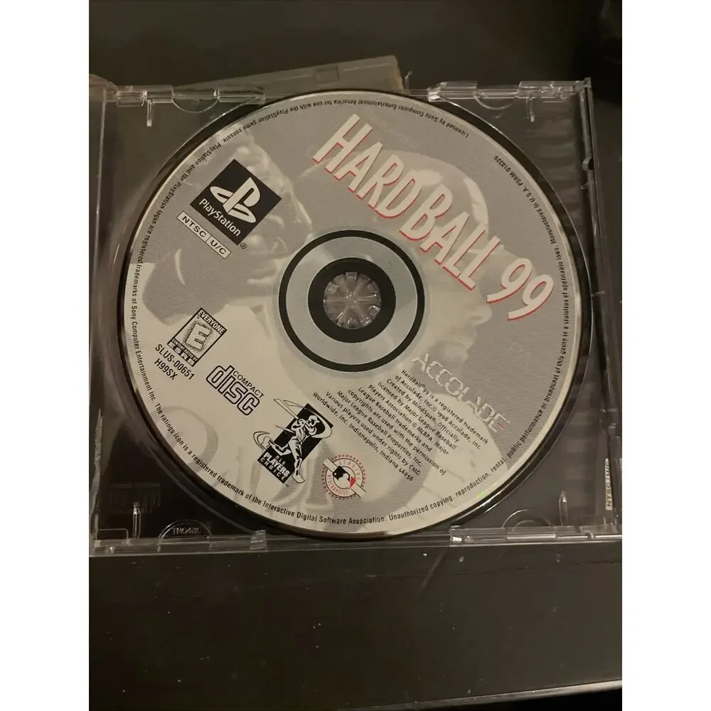 HardBall 99 PlayStation 1 PS1 Baseball Video Game Complete CIB Accolade MLB
